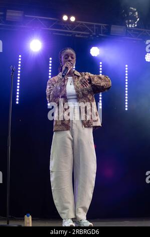 CAT Burns tritt auf der TRNSMT 2023 Glasgow Green Glasgow auf Stockfoto