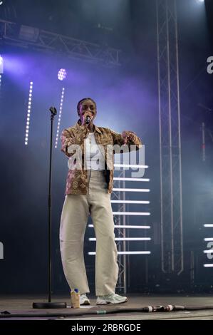 CAT Burns tritt auf der TRNSMT 2023 Glasgow Green Glasgow auf Stockfoto