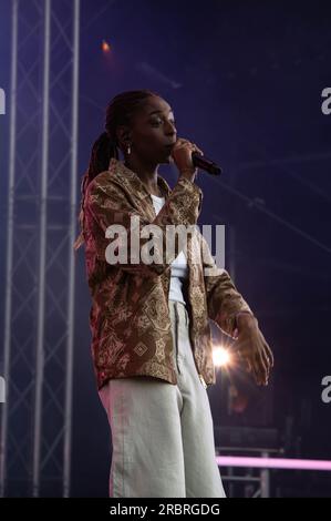 CAT Burns tritt auf der TRNSMT 2023 Glasgow Green Glasgow auf Stockfoto