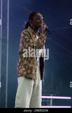 CAT Burns tritt auf der TRNSMT 2023 Glasgow Green Glasgow auf Stockfoto