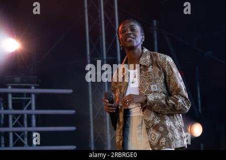 CAT Burns tritt auf der TRNSMT 2023 Glasgow Green Glasgow auf Stockfoto