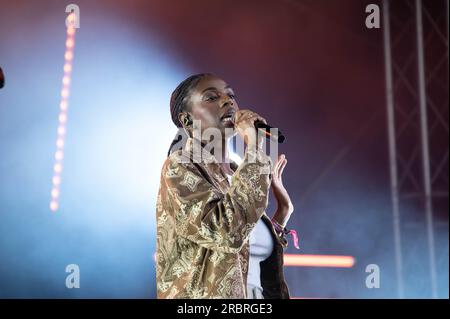 CAT Burns tritt auf der TRNSMT 2023 Glasgow Green Glasgow auf Stockfoto