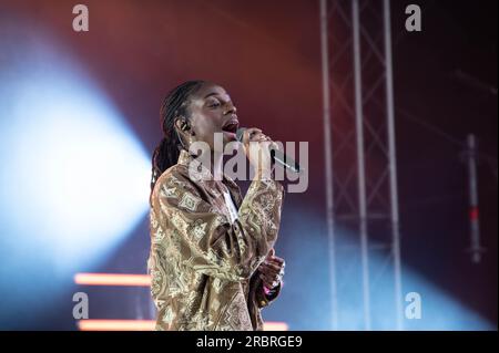 CAT Burns tritt auf der TRNSMT 2023 Glasgow Green Glasgow auf Stockfoto