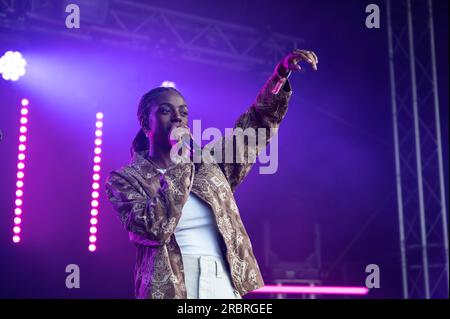 CAT Burns tritt auf der TRNSMT 2023 Glasgow Green Glasgow auf Stockfoto