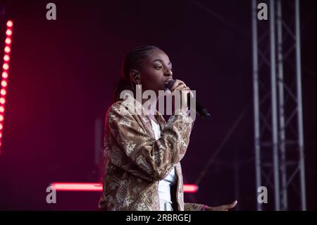 CAT Burns tritt auf der TRNSMT 2023 Glasgow Green Glasgow auf Stockfoto