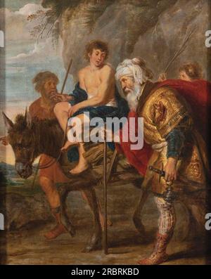 Abraham und Isaac auf dem Weg zum Opfer von Cornelis de Vos Stockfoto