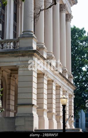 Das Georgia State Capitol in Atlanta, Georgia, in den Vereinigten Staaten, ist ein architektonisch und historisch bedeutendes Gebäude. Es wurde benannt Stockfoto