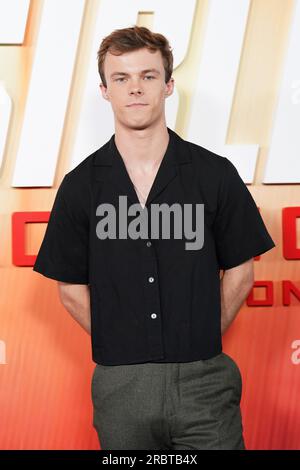 New York, New York, USA. 10. Juli 2023. Nicholas Hamilton bei der Ankunft für MISSION: IMPOSSIBLE - DEAD-CRONONING TEIL 1 Premiere, Jazz im Lincoln Center Frederick P. Rose Hall, New York, NY 10. Juli 2023. Kredit: Kristin Callahan/Everett Collection/Alamy Live News Stockfoto