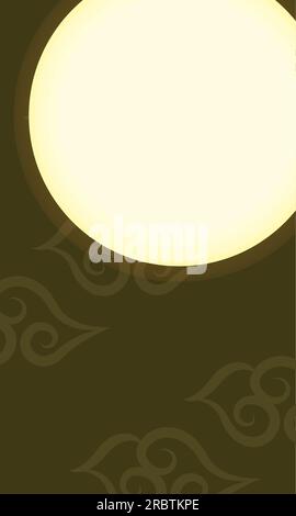 Farbiger leerer asiatischer Vorlagenrahmenvektor Stock Vektor