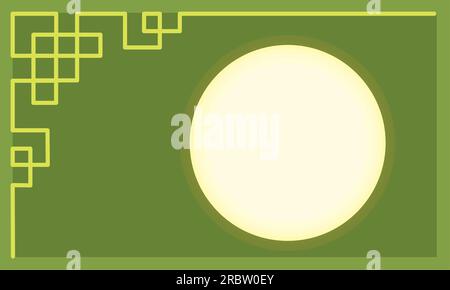 Farbiger leerer asiatischer Vorlagenrahmenvektor Stock Vektor