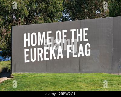 Ballarat Australien / Eureka Stockade Memorial Park. Stockfoto