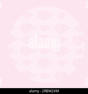 Farbiger leerer asiatischer Vorlagenrahmenvektor Stock Vektor