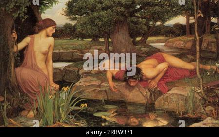 Echo und Narcissus 1903 von John William Waterhouse Stockfoto