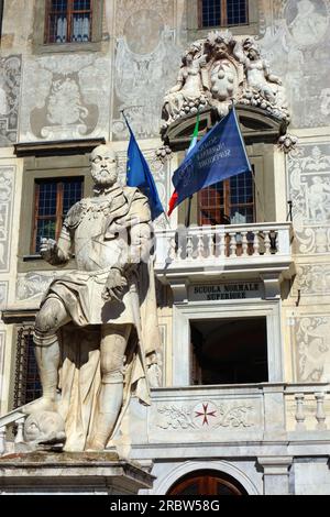 Das Scuola Normale Superiore ist ein historisches Gebäude in Pisa, eine berühmte öffentliche Universität in Italien, gegründet 1810 Stockfoto