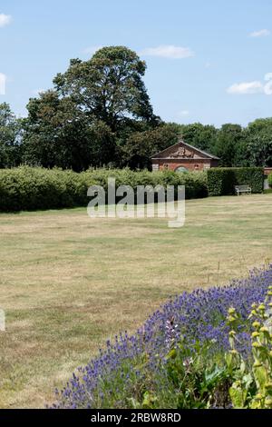 The Archery Lawn, Castle Bromwich Hall Gardens, West Midlands, England, Großbritannien Stockfoto