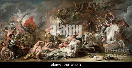 Death on the Bale Horse 1796 von Benjamin West Stockfoto