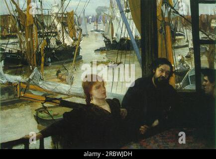 Wapping on Thames von James McNeill Whistler Stockfoto