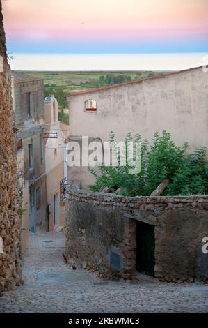 Das Schloss Fava ist ein befestigtes Gebäude aus dem Mittelalter, Posada, Sardinien, Italien, Europa Stockfoto