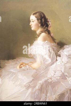 Porträt von Lydia Schbelsky Baroness Stael Holstein 1857 von Franz Xaver Winterhalter Stockfoto