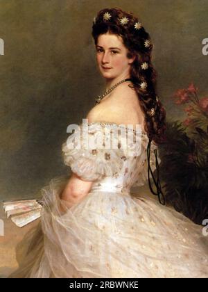 Kaiserin Elisabeth von Österreich im Tanzkleid 1865 von Franz Xaver Winterhalter Stockfoto