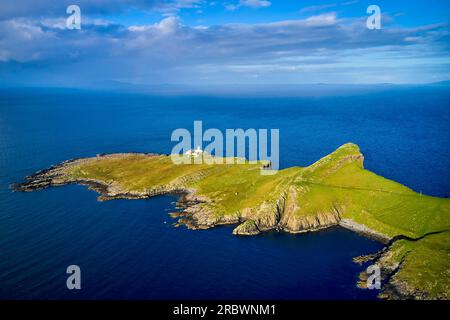 Großbritannien, Schottland, Isle of Skye, Halbinsel und Leuchtturm Neist Point Stockfoto