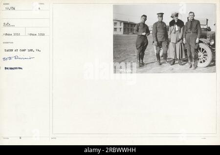 Soldaten der 80. Division in Camp Lee, VA, im Juni 1918. Stockfoto