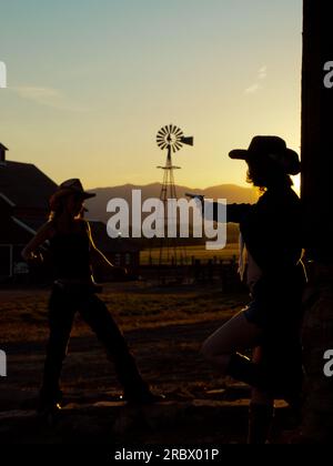 Cowgirls Stockfoto