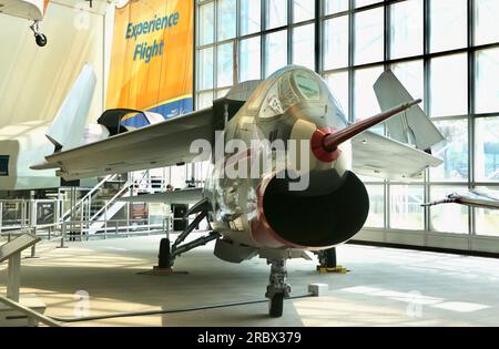 US Navy Vought (XF-8A) XF8U-1 Crusader 899 Prototyp Jet FighterThe Museum of Flight Seattle Washington State USA Stockfoto