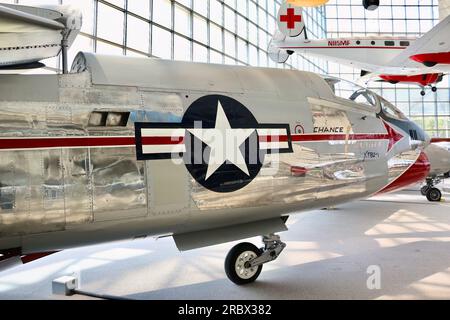 US Navy Vought (XF-8A) XF8U-1 Crusader 899 Prototyp Jet FighterThe Museum of Flight Seattle Washington State USA Stockfoto