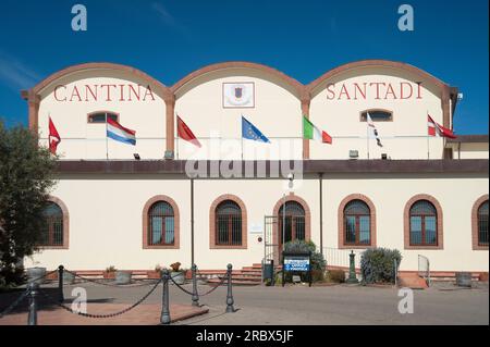 Cantina di Santadi, Sardinien, Italien, Europa Stockfoto