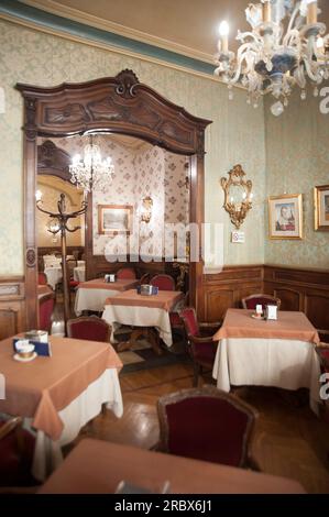 Caffè Torino, Piazza San Carlo, Turin, Piemont, Italien, Europa Stockfoto