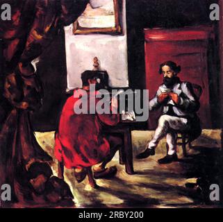 Paul Alexis Reading in Zolas Haus 1870 von Paul Cezanne Stockfoto