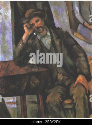 Mann, der eine Pfeife raucht, 1902 von Paul Cezanne Stockfoto