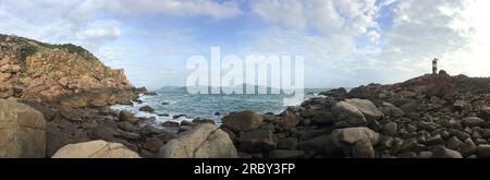 Hải đăng Gành Đèn Phú Yên, Việt Nam. Ganh den Leuchtturm in Phu Yen Vietnam. 越南旅游, वियतनाम पर्यटन, 베트남 관광, ベトナム観光, ឌូលីច វៀតណាម Stockfoto