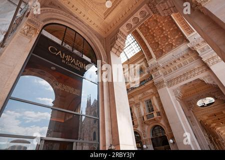 Italien, Lombardei, Mailand, Galleria Vittorio Emanuele II, Camparino Cafe Stockfoto