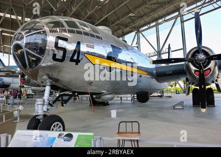 USAF Boeing B-29 Superfortress T-Square 54 WW2 schwerer Bomber Seattle Washington State USA Stockfoto