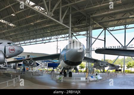 USAF Boeing WB-47E Stratojet Medium Bomber im Museum of Flight Seattle Washington State USA Stockfoto