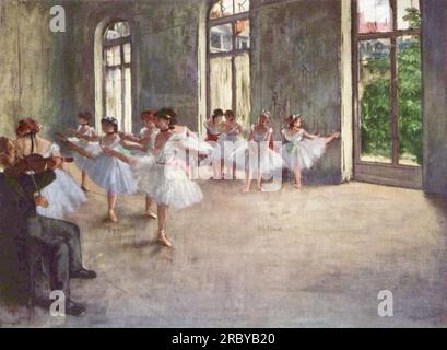 Ballettprobe 1873 von Edgar Degas Stockfoto