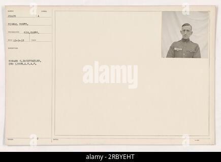 Im Ersten Weltkrieg versammelte sich eine Gruppe amerikanischer Soldaten um einen Panzer. Sie scheinen den Tank zu inspizieren, möglicherweise auf Schäden zu prüfen oder Wartungsarbeiten durchzuführen. Die Soldaten tragen Uniformen und Helme, was darauf hindeutet, dass sie aktiv an militärischen Aktivitäten teilnehmen. Stockfoto