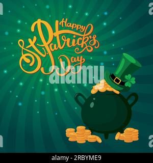 Poster auf St. Patricks Tag Stock Vektor