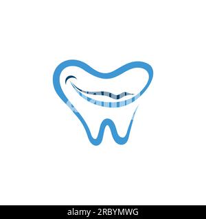 Dentales Logo-Vektorbild. Dental Care Logo Design Vektordarstellung. Dental-Logo. Kieferorthopädisches Logo Pro Vector Stock Vektor