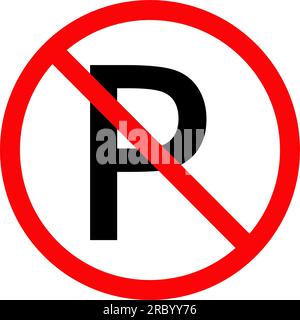 Kein Phosphor-Zeichen oder P-Symbol-Vektor-Logo Stock Vektor