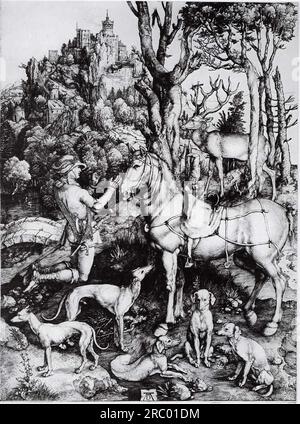 Saint Eustace 1501 von Albrecht Durer Stockfoto