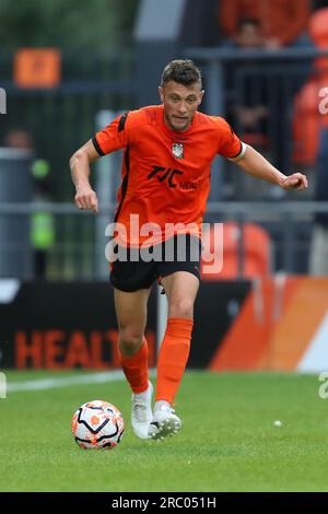 The Hive Stadium, London, Großbritannien. 11. Juli 2023. Vorsaison Football Friendly, Barnet gegen Crystal Palace; Ben Coker of Barnet Credit: Action Plus Sports/Alamy Live News Stockfoto