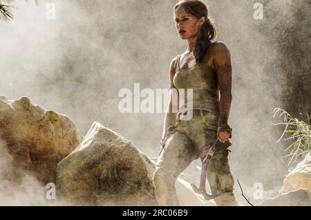 LARA CROFT: TOMB RAIDER 2001 Paramount Pictures Film mit Angelina Jolie Stockfoto