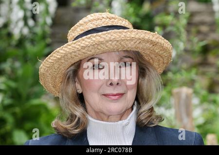 Susan Hampshire, RHS Chelsea Flower Show, Royal Hospital, London, Großbritannien Stockfoto