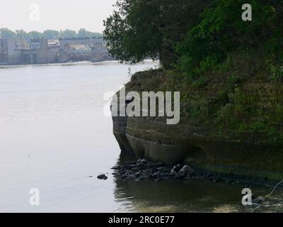 Oglesby, Illinois - 23. Juni 2023: Starved Rock State Park in IL mit natürlichen Canyons und Wasserfällen Stockfoto