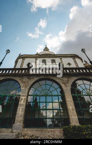 Heiligtum unserer Lieben Frau von Sameiro, wunderschöne Kirche auf dem Hügel. Braga Portugal. Juli 7 2023. Stockfoto