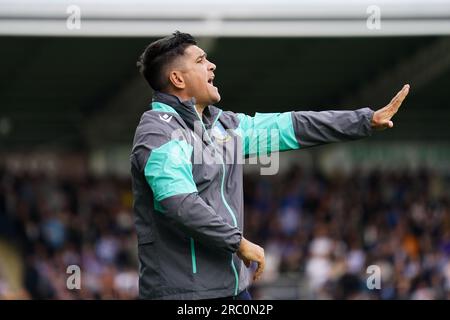 Chesterfield, Großbritannien. 11. Juli 2023. Sheffield Wednesday Manager Xisco Munoz während des Chesterfield vs Sheffield Wednesday Drew Talbot Testimonial Match im SMH Group Stadium, Chesterfield, Großbritannien, am 11. Juli 2023 Credit: Every second Media/Alamy Live News Stockfoto