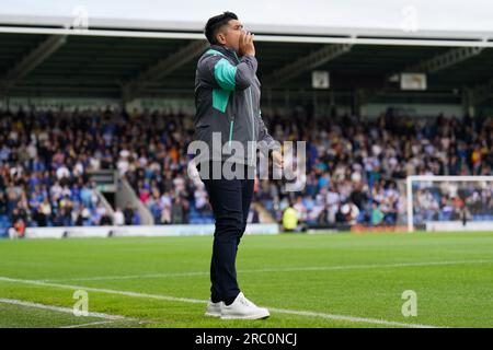 Chesterfield, Großbritannien. 11. Juli 2023. Sheffield Wednesday Manager Xisco Munoz während des Chesterfield vs Sheffield Wednesday Drew Talbot Testimonial Match im SMH Group Stadium, Chesterfield, Großbritannien, am 11. Juli 2023 Credit: Every second Media/Alamy Live News Stockfoto